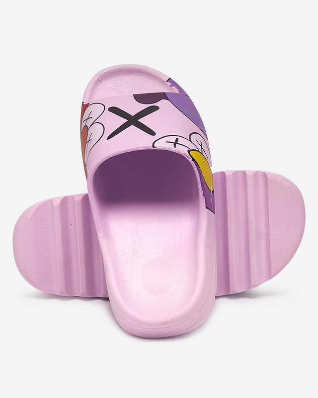 OUTLET Papuci de dama violet Elmino - Incaltaminte