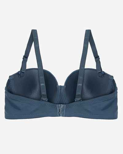 Sutien căptușit de damă albastru închis - Lenjerie intima