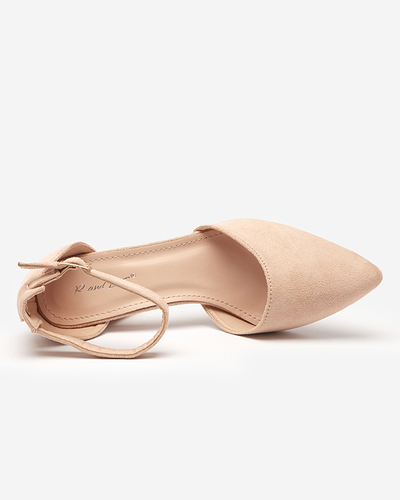 Sandale de dama bej pe postul Kinotia - Incaltaminte