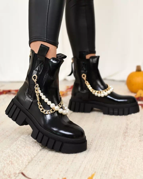 Royalfashion Negru cizme pentru femei Zifosca