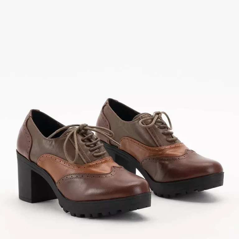 OUTLET Pantofi de dama maro inchis pe postul Tiarino - Incaltaminte