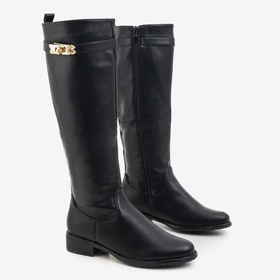 Cizme negre înaintea genunchiului Dea Dia - Încălțăminte