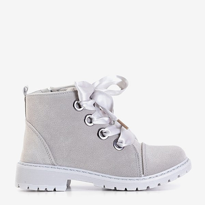 Ghete pentru copii gri deschis de la Mevey - Pantofi