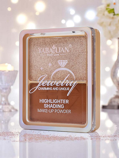 Set compact cu iluminator și bronzer pentru față