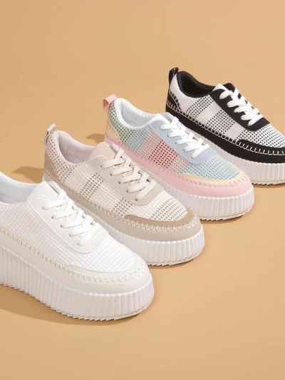 Royalfashion Sneakers platform pentru femei Siserra