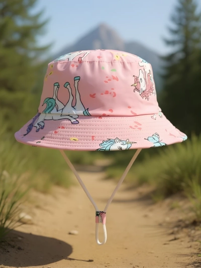 Royalfashion Pălărie tip bucket pentru copii Happy Patches