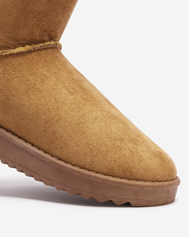 Botine de dama camel Izzuni- Incaltaminte