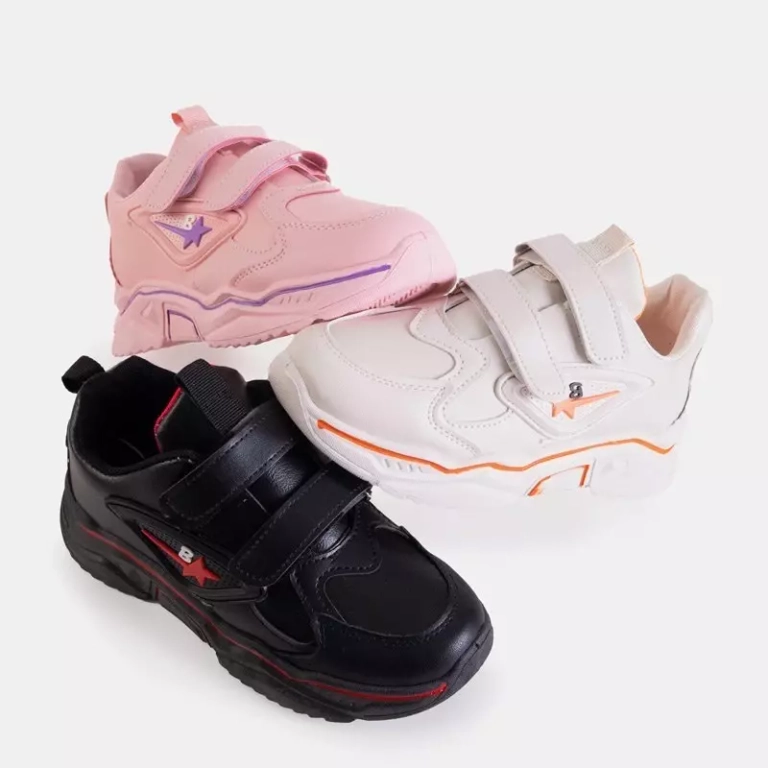 OUTLET Încălțăminte sport pentru copii bej cu Velcro Slavola - Încălțăminte