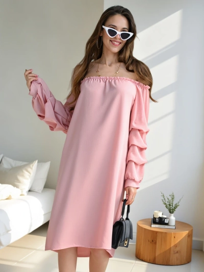 Rochie Royalfashion Smooth pentru femei în stil spaniol cu volane