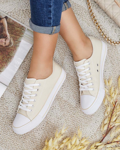 Royalfashion Adidași clasici cu șiret pentru femei Ogisea