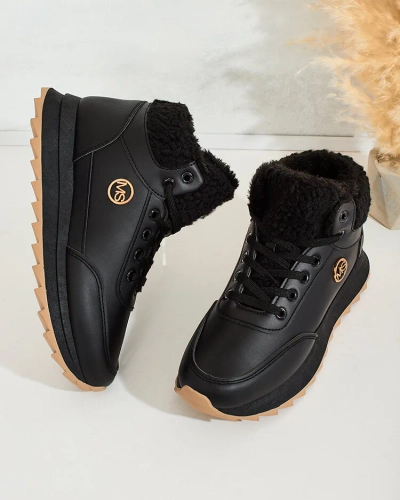 Royalfashion Adidași încălțați cu blană naturală Frozit pentru femei