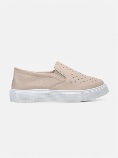Espadrilles slip-on Callista bej pentru femei, din piele ecologică, cu platformă