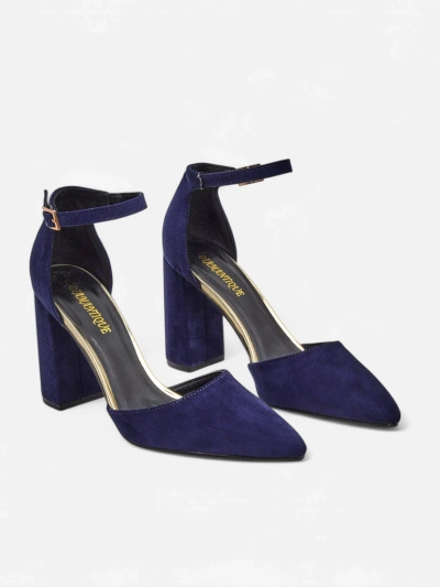 Royalfashion Pantofi cu toc din suede ecologic pentru femei Calde
