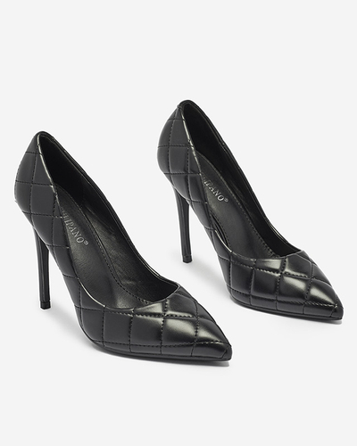 Pantofi matlasați de damă de culoare neagră Duclisa- Footwear