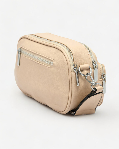 Royalfashion Geantă mică de damă de culoare maro deschis cu inscripție