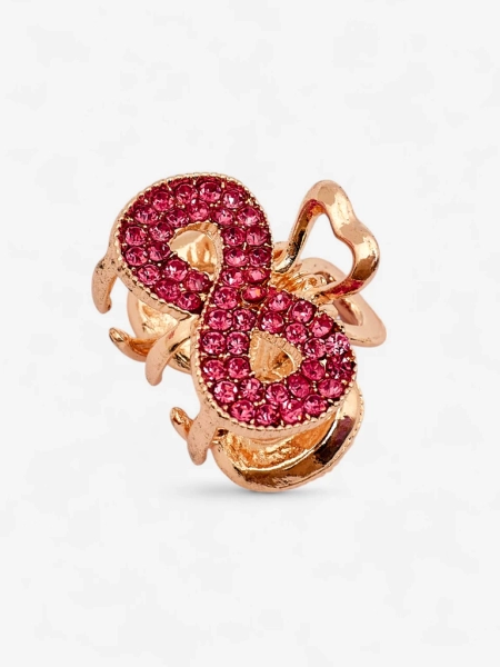 Royalfashion Speld di kabei ku zirkonia TwinkleGrip