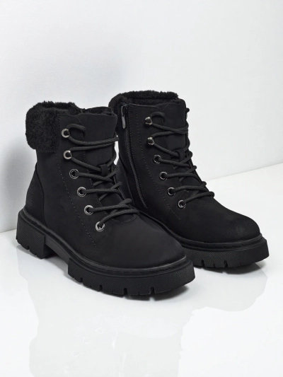 Botine traper de damă cu blană Tessara