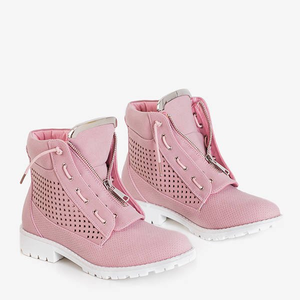 Ghete de drumeție ajurate pentru femei Ice Love roz - pantofi