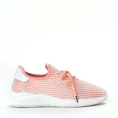 Sportowe buty w kolorze różowo - pomarańczowym Kaylee - Obuwie