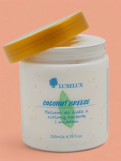 Luxelux Balsam de corp COCONUT BREEZE cu ceai verde și miere 250 ml