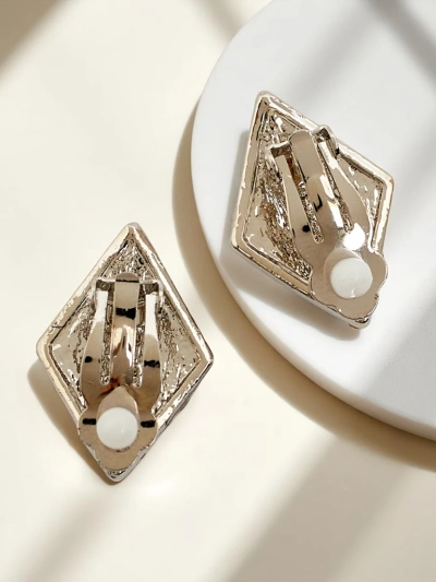 Royalfashion Cercei cu clips pentru femei cu zirconiu cubic