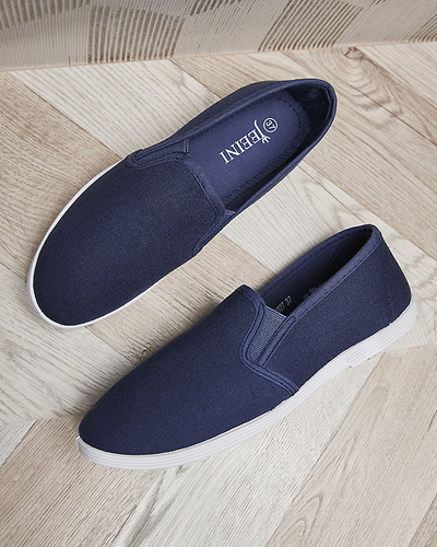 Adidași de damă din material textil albastru marin Sterika - Încălțăminte