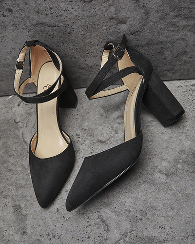 Pantofi negri de damă pe post de pantofi Amagy- Footwear