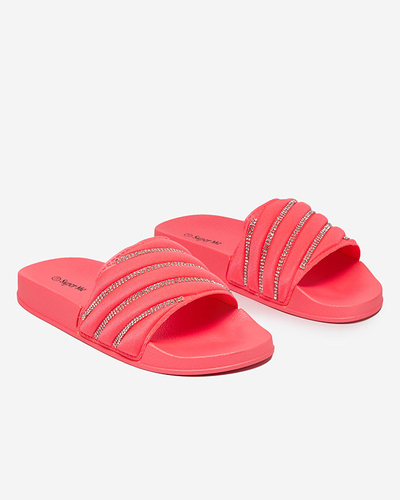 OUTLET Papuci de dama Coral cu zirconiu Mytaris - Incaltaminte