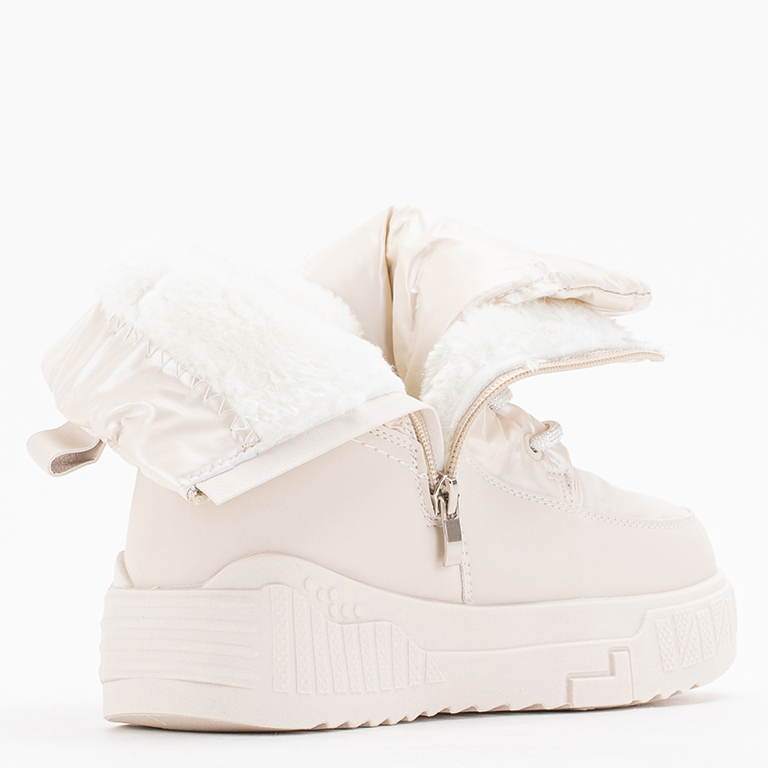 Cizme de zăpadă damă crem de la Nakasha - Încălțăminte