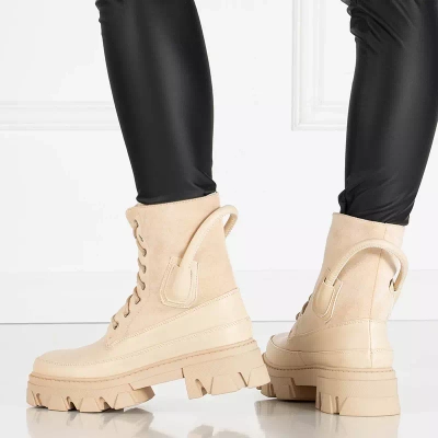 OUTLET Genti izolate dama bej Emilla - Incaltaminte