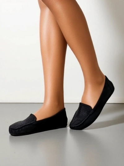 Mocasi femeie Royalfashion cu strasuri Ezuess