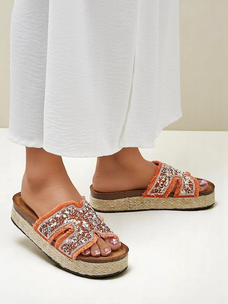 Royalfashion Papuci de damă cu ornamente Candy Candy