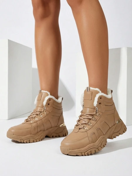 Pantofi sport pentru femei Royalfashion cu captuseala de blana Megigna