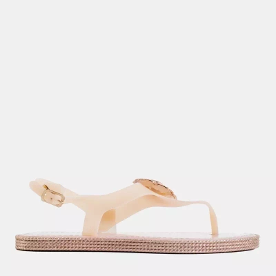 OUTLET Sandale pentru femei roz a'la cu o floare de Porto - Încălțăminte