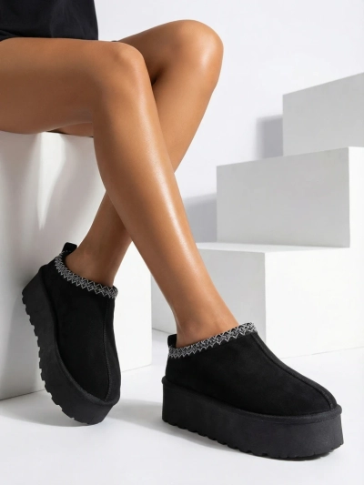 Royalfashion Cizme scurte asemănătoare cu cizmele de zăpadă pentru femei Fesio