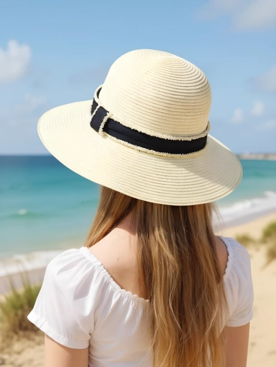 Royalfashion Pălărie de paie pentru femei Sunny Meadow