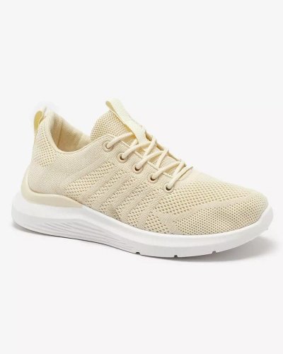 Pantofi sport din material textil pentru femei Cream Bofia - Încălțăminte