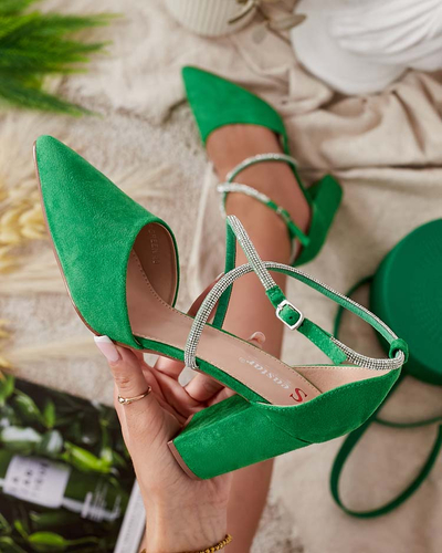 Royalfashion Pantofi de damă Briticca cu zirconiu