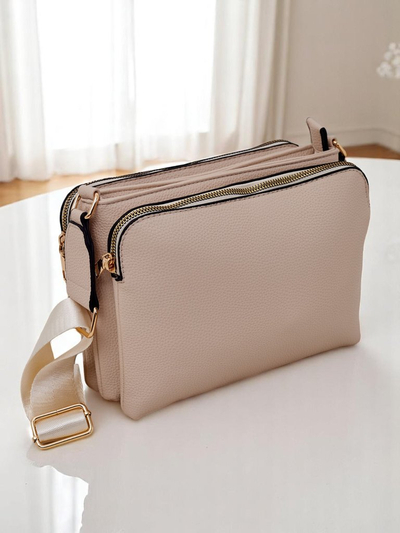 Royalfashion Geantă de mână din piele ecologică, mică și versatilă Compact Chic