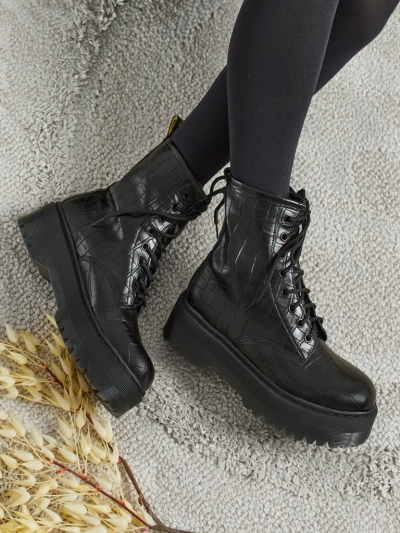 Botine workere de damă cu imprimeu Arvessa