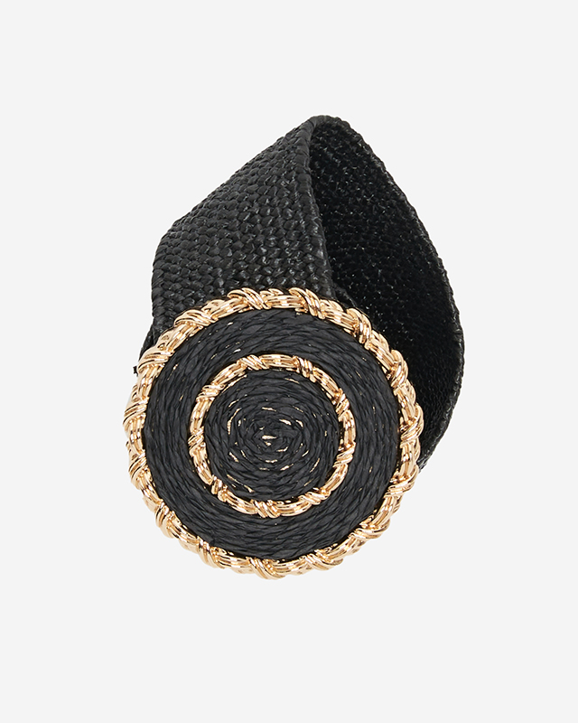 Cureaua Elastica Impletita Neagra Dama - Accesorii