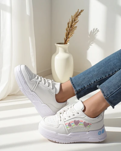 Sneakers pentru femei Royalfashion cu sclipici Samoles