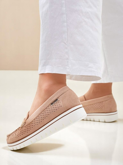 Royalfashion Loafers perforate pentru femei Elissas