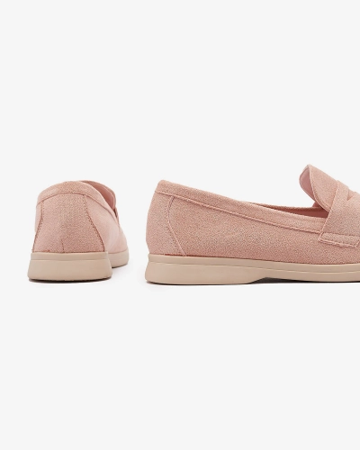 Mocasini de damă din eco-suede roz Daffer- Footwear