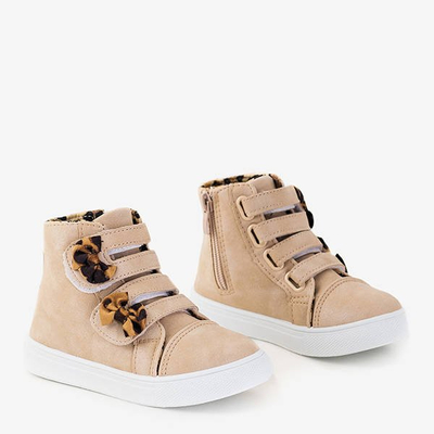 Adidași de sport bej pentru copii cu arcuri Pantloye - Încălțăminte