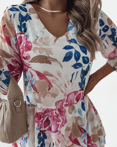 Royalfashion Rochie mini cu motive florale pentru femei