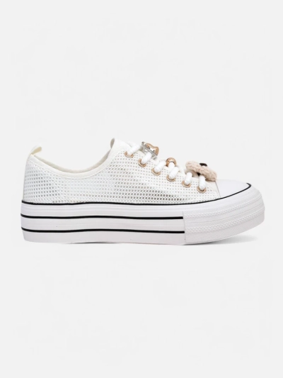 Adidași perforați pentru femei Royalfashion cu accesorii Osdo
