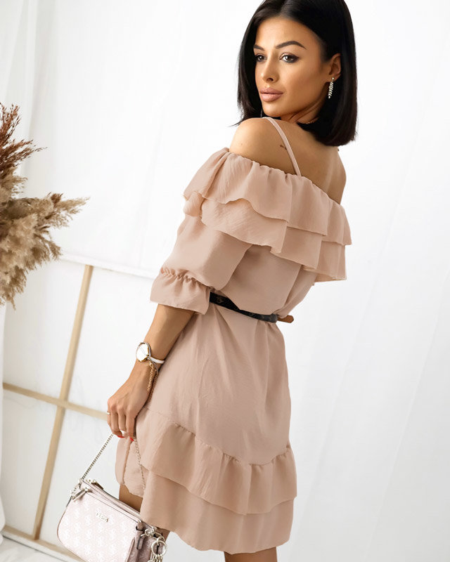 Rochie spaniolă bej de damă - Îmbrăcăminte