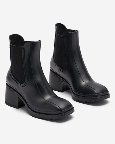 Pantofi de damă negri Caldala wellingtons- Încălțăminte