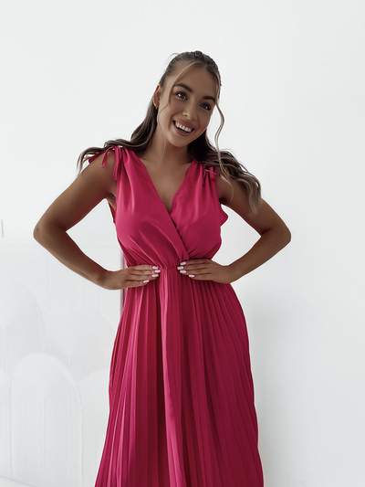 Royalfashion Rochie midi plisată de damă